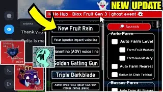 Script Blox Fruit Mobile No Key REAL FRUIT RAIN & AUTO FARM |  | RAID | Delta Script Hoho Hub