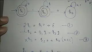 Convert FA to Regular Expression using Arden's Theorem