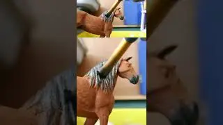 Painting pastels on a dapple bay! ~ Schleich Repaint
