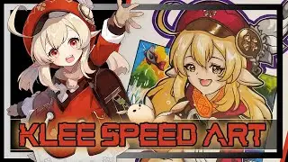 Klee [Genshin Impact] Speed Art | Marker Piece | Stream Picked the Background