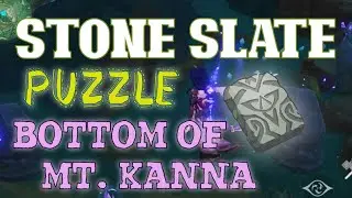 Bottom of Mt. Kanna: STONE SLATE Puzzle | Genshin Impact