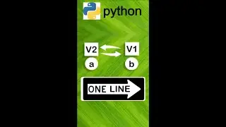 Single Line Code to Swap Two Values in Python 