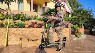 Cu trotineta Ausom GX1 E-scooter la plimbare🛴