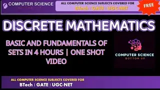 BASIC AND FUNDAMENTALS OF SETS IN 4 HOURS | ONE SHOT VIDEO