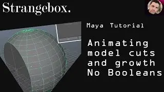 Maya tutorial, animating model growth and cuts