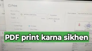 How to print pdf in computer । computer se print kaise nikalte hain । How to print pdf file