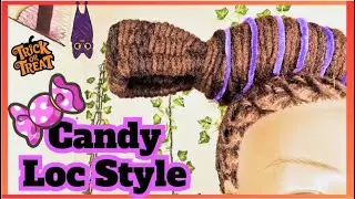 Earth Locs Unhinged | Candy Loc Style | PART 4 | Halloween Inspired Dreadlock Hairstyle
