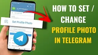 How To Set / Change Profile Photo In Telegram | English