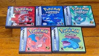 Pokémon Ruby, Sapphire, Emerald, Fire Red, and Leaf Green Unboxing (OnixMasterCaden Archive)
