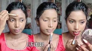 GRWM for Haldi Ceremony Makeup Look 💛 || Yellow Saree Makeup || seauly chowdhury