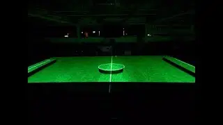 Projection Mapping on Indoor Soccer Field realized with VIOSO Software