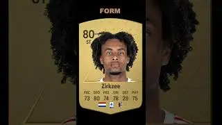 Joshua Zirkzee - Official Rating VS Current Form Rating #like #subscribe