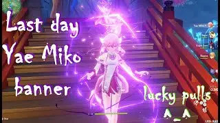 Yae Miko electrifying pull on the last day