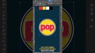 Pop Logo Design Adobe Illustrator Tutorial | #shorts #illustrator