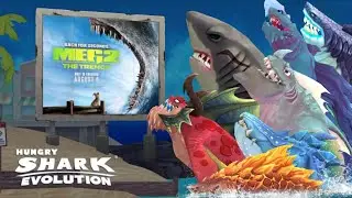 UNLOCKING ALL 27 SHARKS AND ALL SKINS AND ALL PETS - ALL CUSTOMIZE SKIN - Hungry Shark Evolution