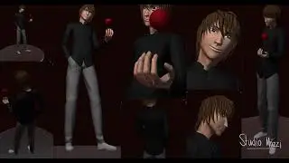 Blender 3D Character Timelapse - Light Yagami from Death Note