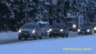 Vehicles In Vancouver Getting Stuck In The Snow