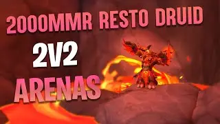 Resto Druid 2v2 Arenas (~2000mmr) ft. Gatorgrip - WoW Dragonflight PvP 10.2.5