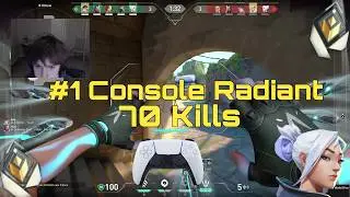 How The #1 Console Valorant Radiant Drops 70 Kills In Ranked
