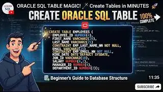Creating a Table  with TABLE command in Oracle SQL