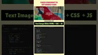 Responsive Image Slider with Text | HTML, CSS, JavaScript JV Source Codes