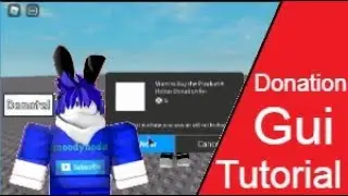 How to make donation gui in roblox studio! - Roblox studio