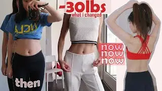 everything i changed to lose 30lbs | MY WEIGHT LOSS JOURNEY (health & glow up) | glow up journal 9