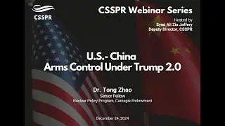 CSSPR Webinar Series: Ali Zia in Conversation With Dr. Tong Zhao