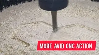 Avid CNC Carving Out a Honeycomb Design