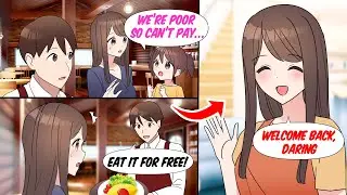 ［Manga dub］A poor family came to my restraunt so I gave them a free meal and...［RomCom］