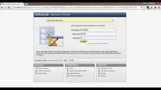 Mengakses Oracle APEX (Application Express)