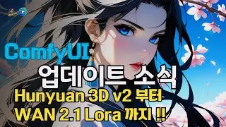 ComfyUI | v0.3.27 Update – Hunyuan3D v2, WAN 2.1 LoRA Support, Flash Attention for AMD Users!