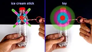 How to make a fan with ice cream sticks | 2 Easy ice cream stick toy