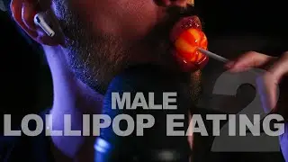 ASMR Male Lollipop Eating Mouth Sounds - Beard ASMR