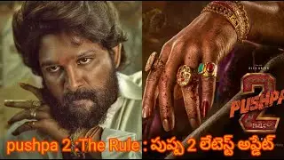 pushpa 2 :The Rule :పుష్ప 2 లేటెస్ట్ అప్డేట్  // pushpa 2 movie latest update #pushpa2  #alluarjun