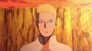 'Наруто в режиме Курамы сражается против Охраной Конохи'