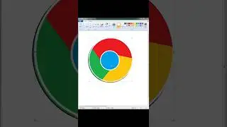 How to Draw Google Chrome Logo in MS Paint | 