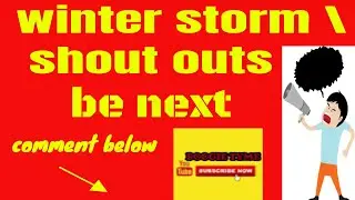 Winter storm Small channels SHOUT OUTS with Xanxan