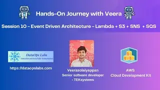 Session 10  - Hands-On - Build Event Driven Architecture - AWS CDK - Lambda, SNS, SQS and S3