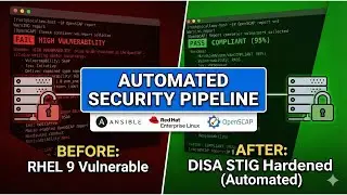 Automating DISA STIG Compliance: RHEL 9 Hardening Pipeline with Ansible & OpenSCAP