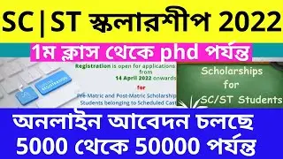 SC ST Students Scholarship online Application 2022 | SC ST Scholarship Application 2022 at NSP |
