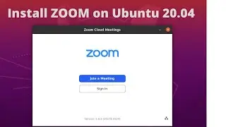 Install ZOOM on Ubuntu 20 04