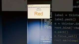 Color Change Game in Python with tkinter 