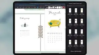 How to use Mini Calendar Widgets  on a digital planner