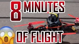 Custom built toothpick mini drone - 8 MINUTES OF FLIGHT! 😱