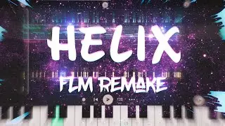 Helix FLM Remake | Bass nation type trap | 808 slide/delay (no slide automation) | Free FLM+ Drumkit