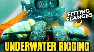 Rigging & Hot Bolting A Flange 12 Feet Underwater