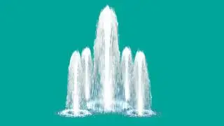 Water falling on green screen video for editing - 3d vfx water falling green screen(no copyright)