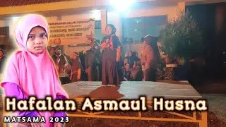 MI Manba'ul Ulum Sawo, Penampilan Hafalan Asmaul Husna, Siswi Kelas 1 | Matsama 2023