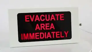 LED Warning Sign Emergency Sign Products- EVACUATE AREA IMMEDIATELY